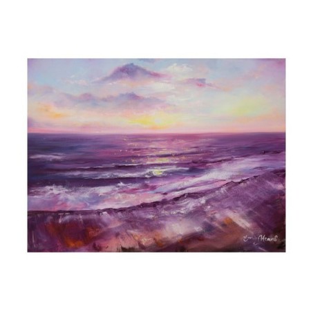 Emily Louise Heard 'Violet Ocean' Canvas Art,24x32